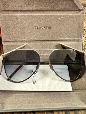 Blackfin Carbon Fiber Aviator w/ Dark Grey Lens